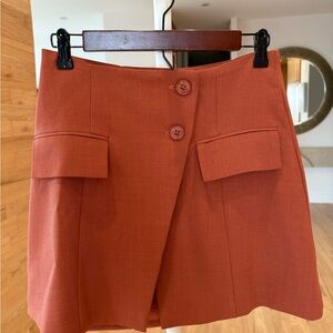 WeWoreWhat Terracotta Skirt small